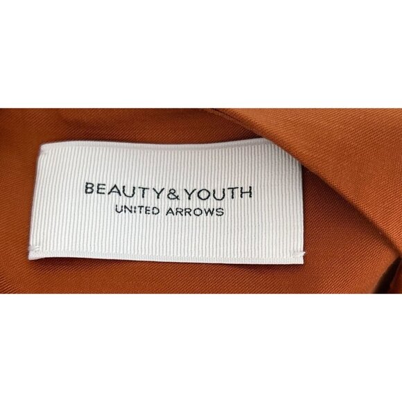 Beauty & Youth United Arrows Rust Orange Sleeveless V-Neck Blouse Womens Top - Picture 7 of 8